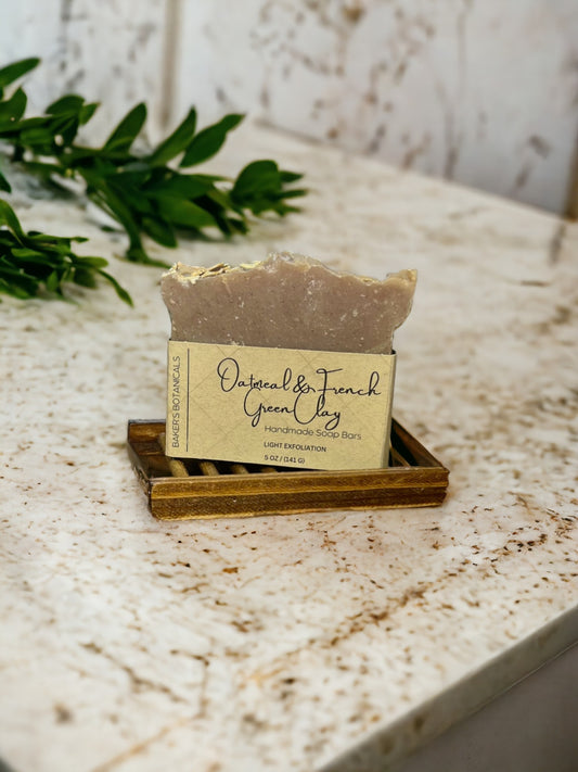 Oatmeal & French Green Clay Exfoliating Bar Soap