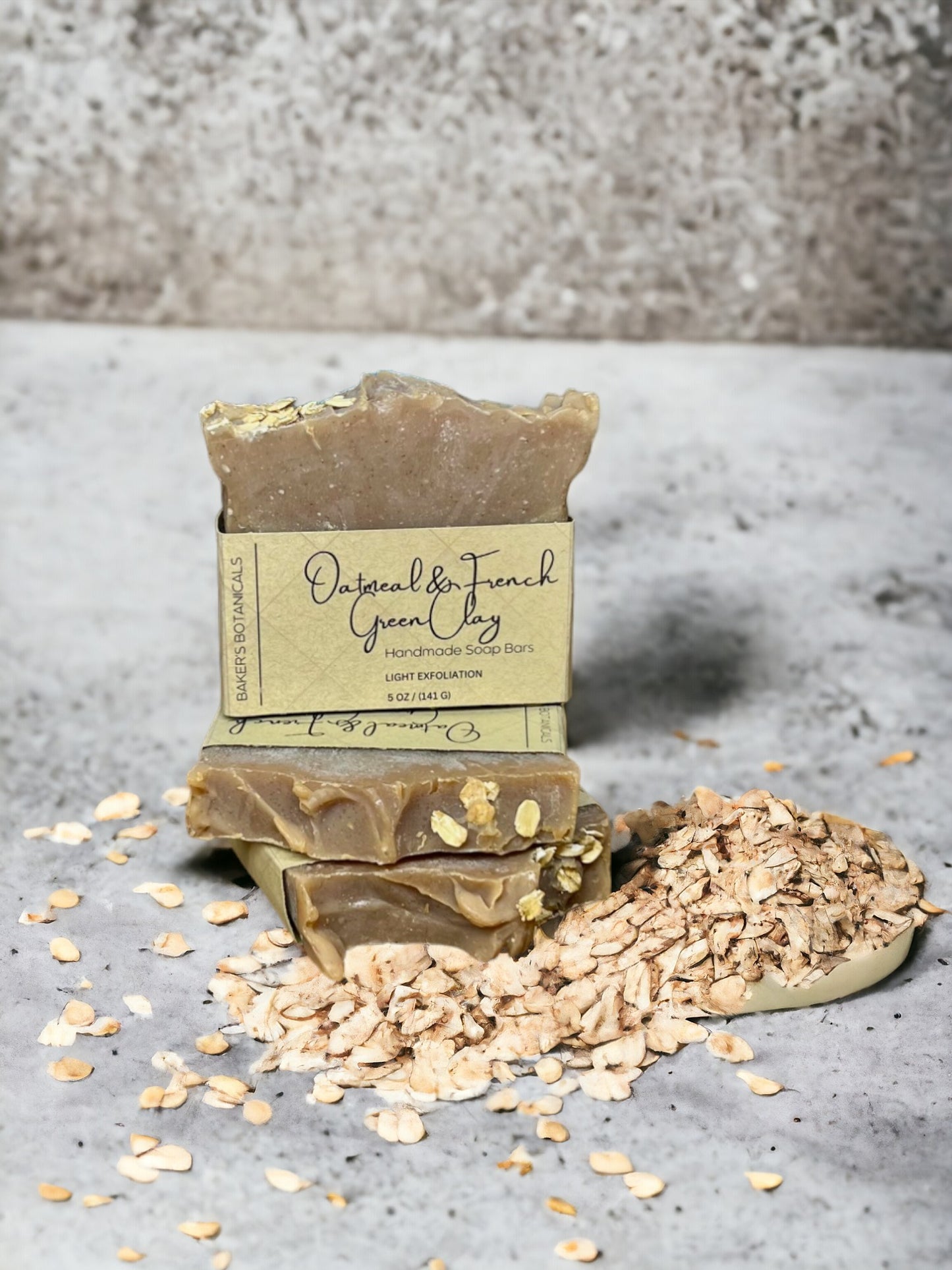 Oatmeal & French Green Clay Exfoliating Bar Soap